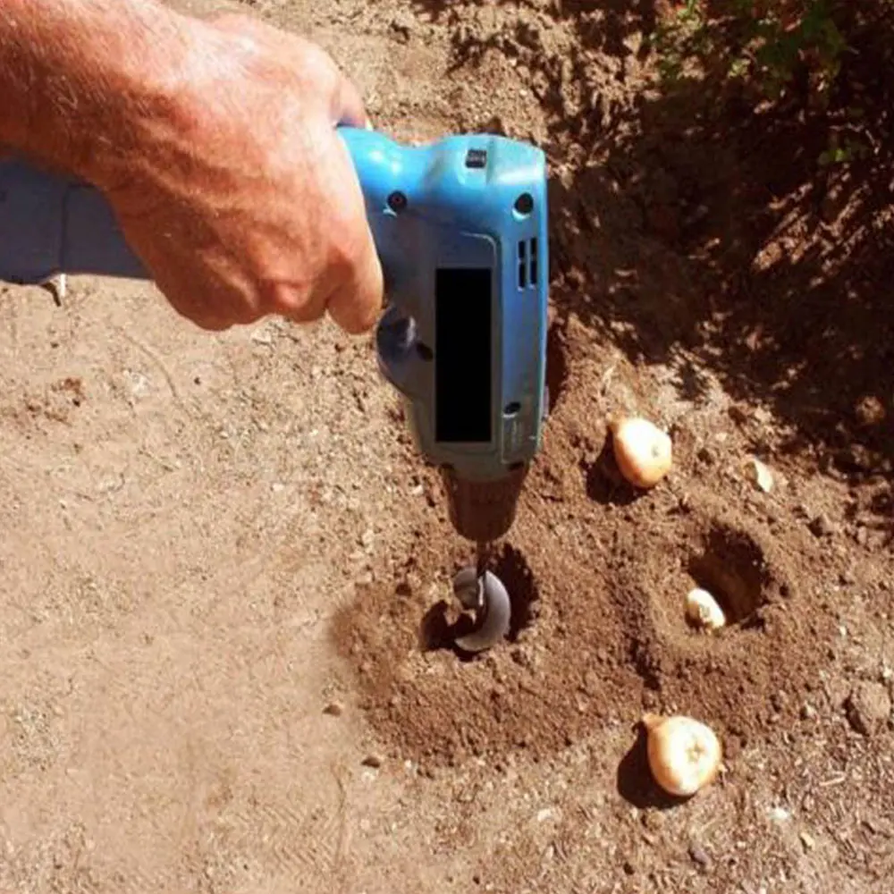 Посадочный шнек спиральные грунтовые сверла прочный металлический черный