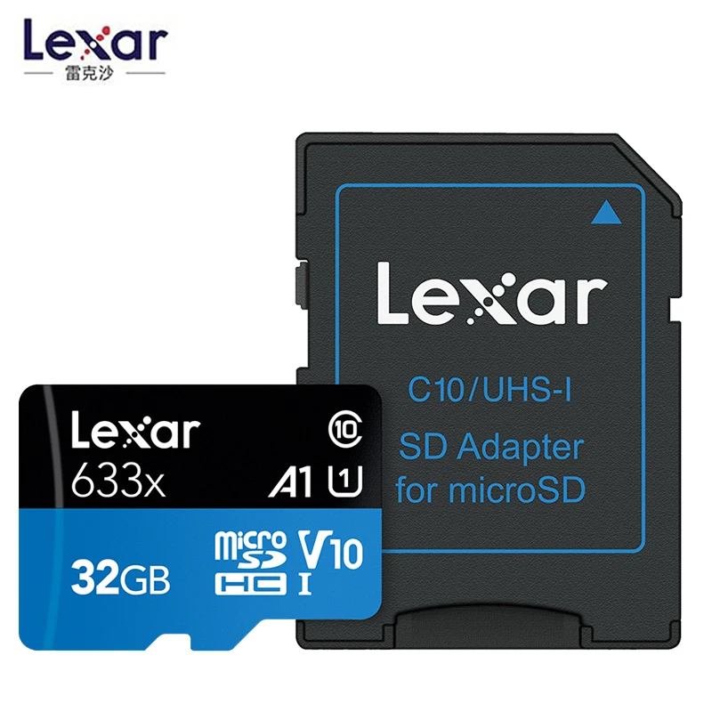 Акция! 16 ГБ 32 карта памяти Lexar Micro SD SDHC высокоскоростная 64 128 SDXC TF Class10 633X 95 м/с|Карты