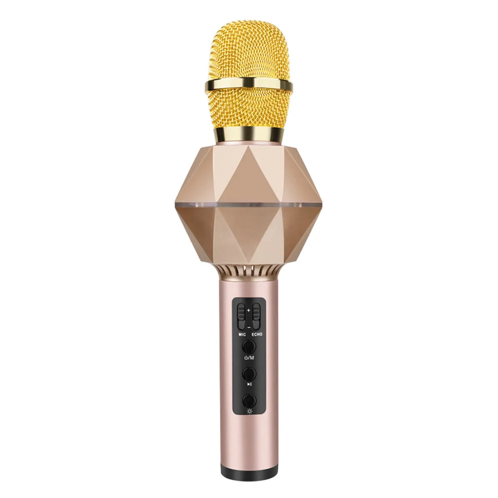 VOBERRY микрофон bluetooth-микрофон для караоке для детей беспроводной караоке микрофон Bluetooth с динамиком вспышка светодиодный голос#2
