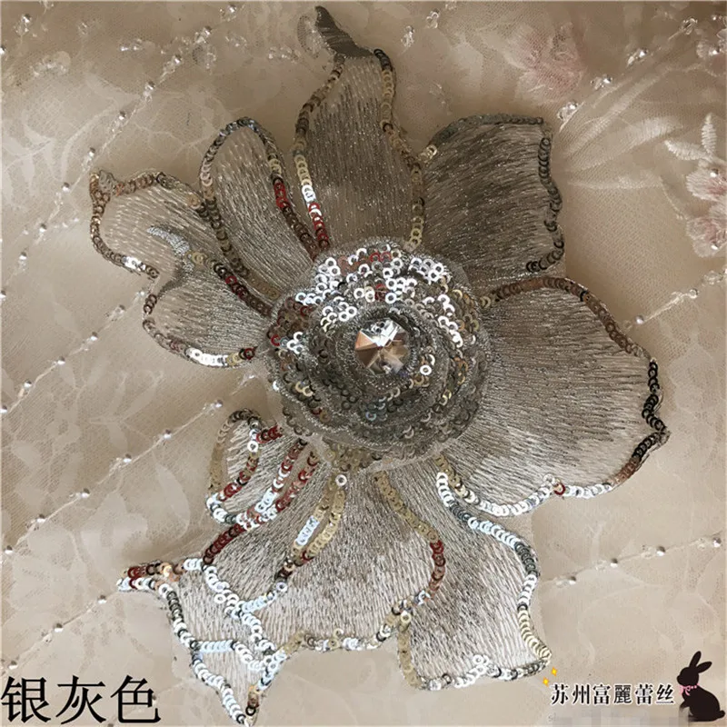 2 шт. большая Размеры 18X14cm 9 цветов Свадебное платье с цветочным рисунком Вышивка