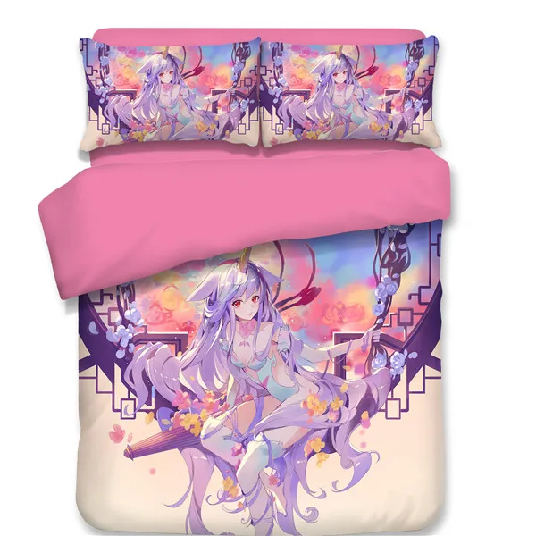 style10 Мода Прохладный Синий Черный Hatsune Мику Kawaii Девушка японского аниме Постельное белье один двойной размер простыня наволочка пододеяльник - Цвет: style10