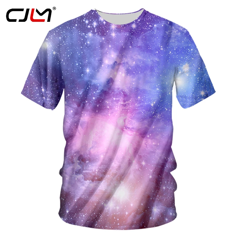 Футболка CJLM Galaxy космические футболки забавная 3d футболка лето 2018 топы хип хоп