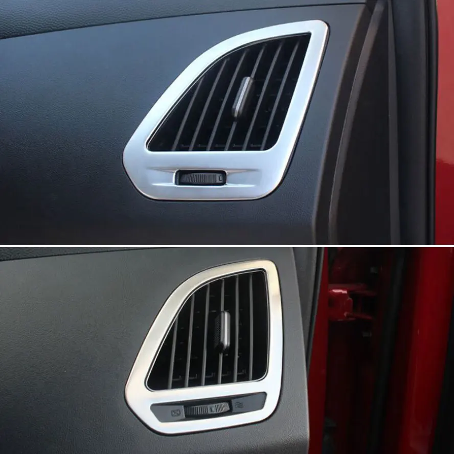 Нержавеющая сталь Авто приборная панель кондиционер вентиляционное отверстие