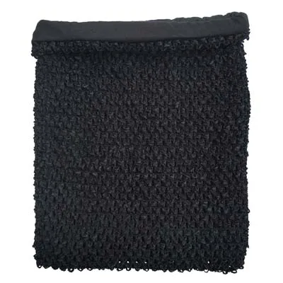 Black Lined Tube Top Вязаные крючком топы-пачки с подкладкой 9x10 дюймов, вязаные топы для платьев-пачек, 1 предмет - Цвет: Black Lined Tube Top