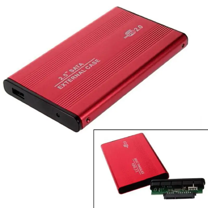 Высокоскоростной Внешний USB 2 0 к жесткому диску SATA 5 &quotдюймовый HDD адаптер красный