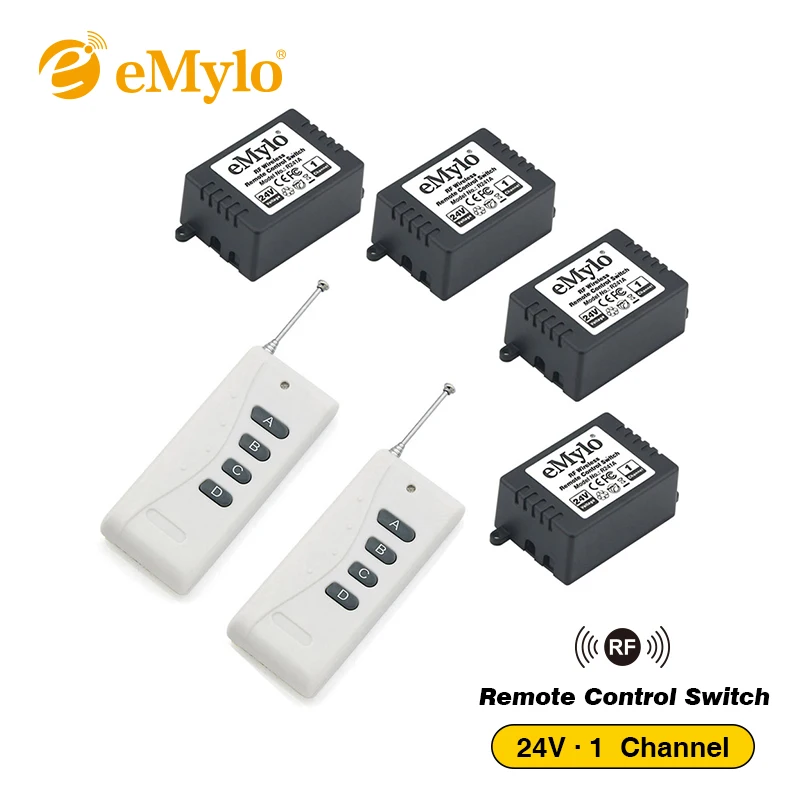 Умный выключатель eMylo RF 24 В Беспроводной Выключатель света с дистанционным