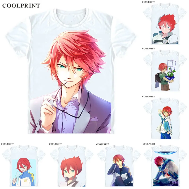 Футболка Coolprint Kiyama хирото Inazuma Eleven Japan The Genesis Мужская Повседневная футболка