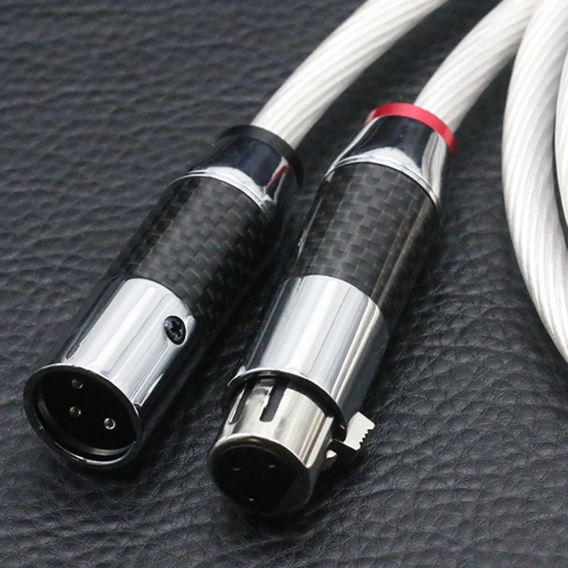 Кабель Hifi 5N OCC 2 XLR папа Мама однотонный аудио кабель Hi End 3 Pin разъемы для микрофона