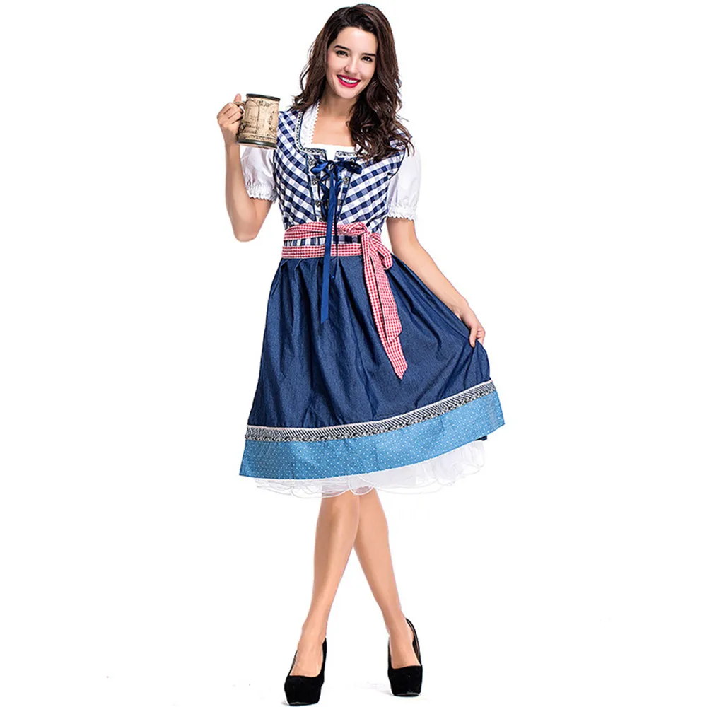 Немецкое Австрийское баварское Платье Dirndl костюм на Октоберфест пивной для