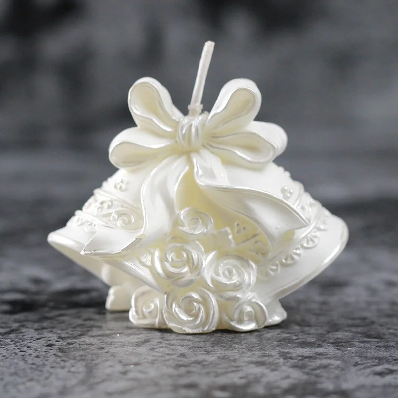 Nicole Silikon Kerze Form 3D Weihnachten Glocke Form Handgemachte Handwerk Seife Mould