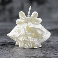 nicole silicone candle mold 3d christmas bell shape handmade craft soap mould