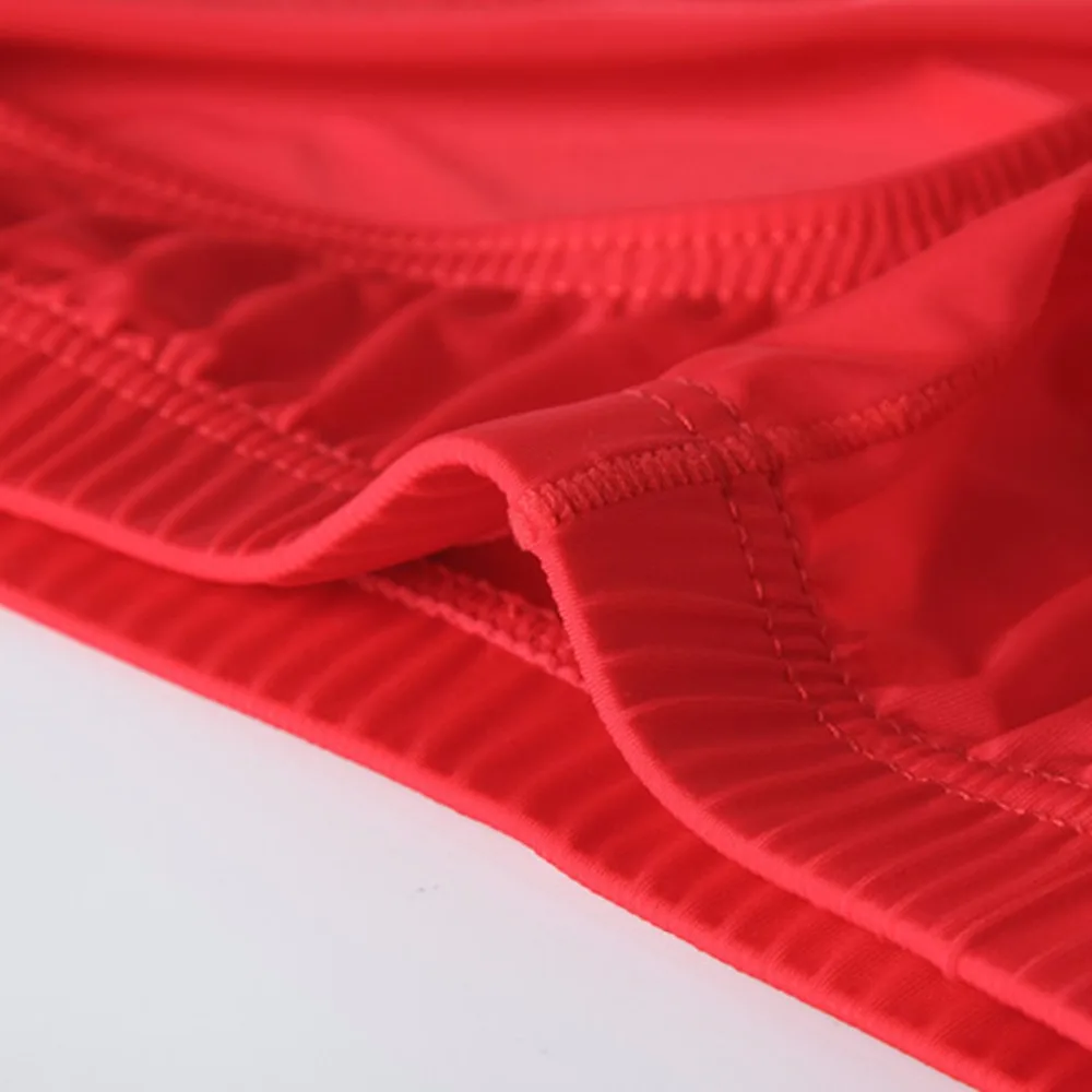 Сексуальные мужские короткие дышащие ультратонкий гладкий Ice Silk Brief U выпуклые