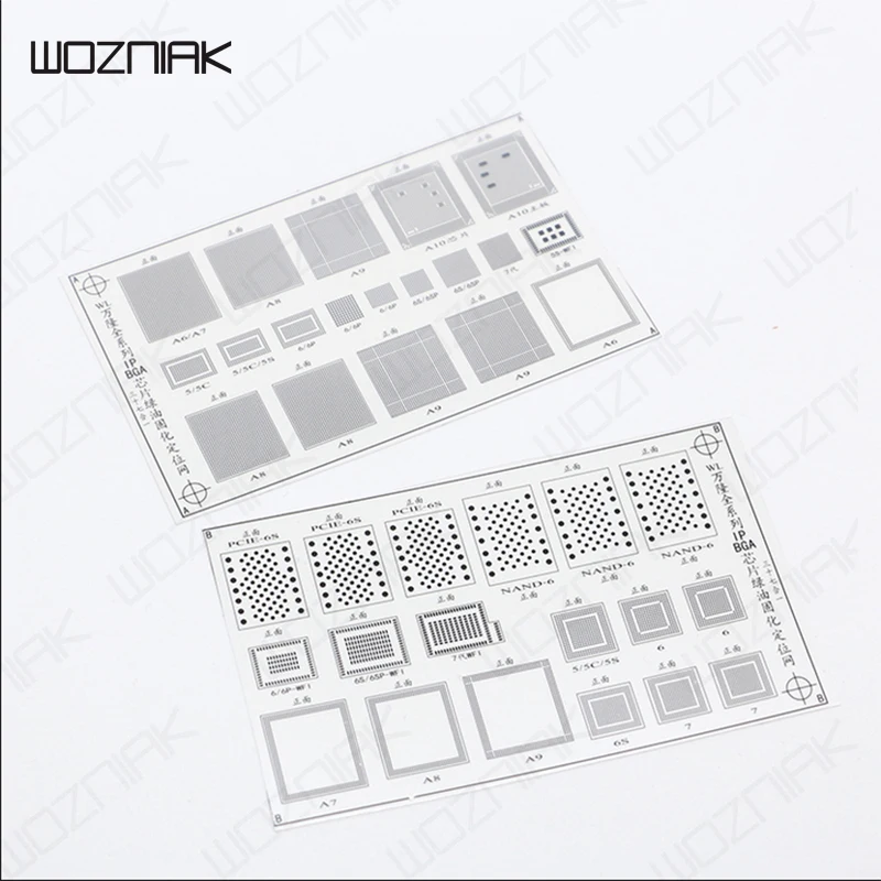 Wozniak полный комплект УФ отверждения Зеленая сеть ЦП припоя точка PCB линия BGA чип