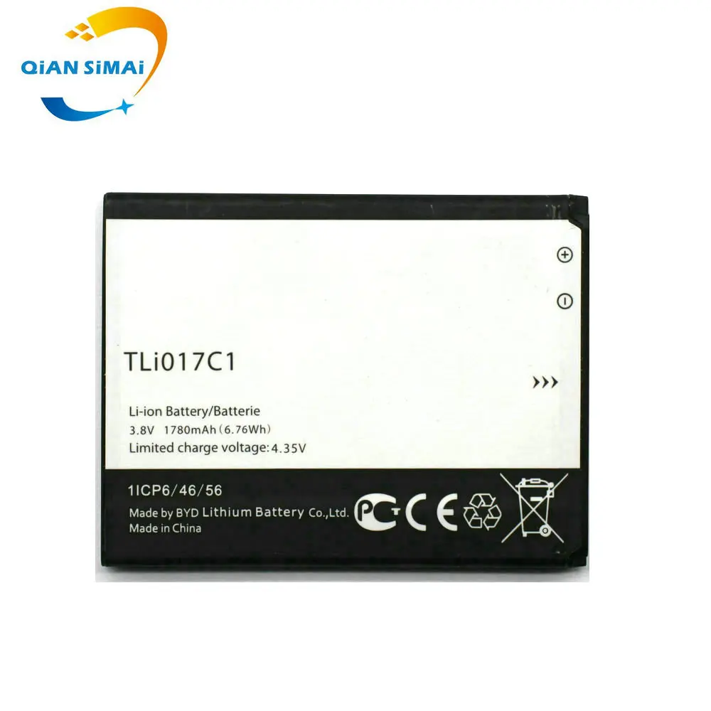 Сменный аккумулятор QiAN SiMAi TLI017C1 для мобильного телефона Alcatel One Touch PIXI 3 4 5 дюйма 5019D
