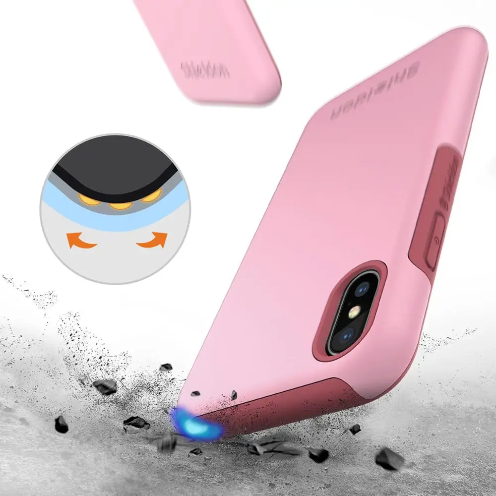 SHIELDON разноцветный чехол для iPhone X/XS гибридный с защитой от царапин Противоударная