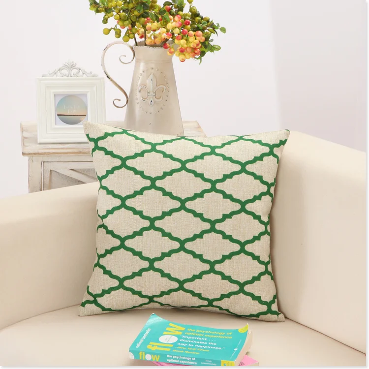 Креативное постельное белье с геометрическим узором хлопковая подушка (без