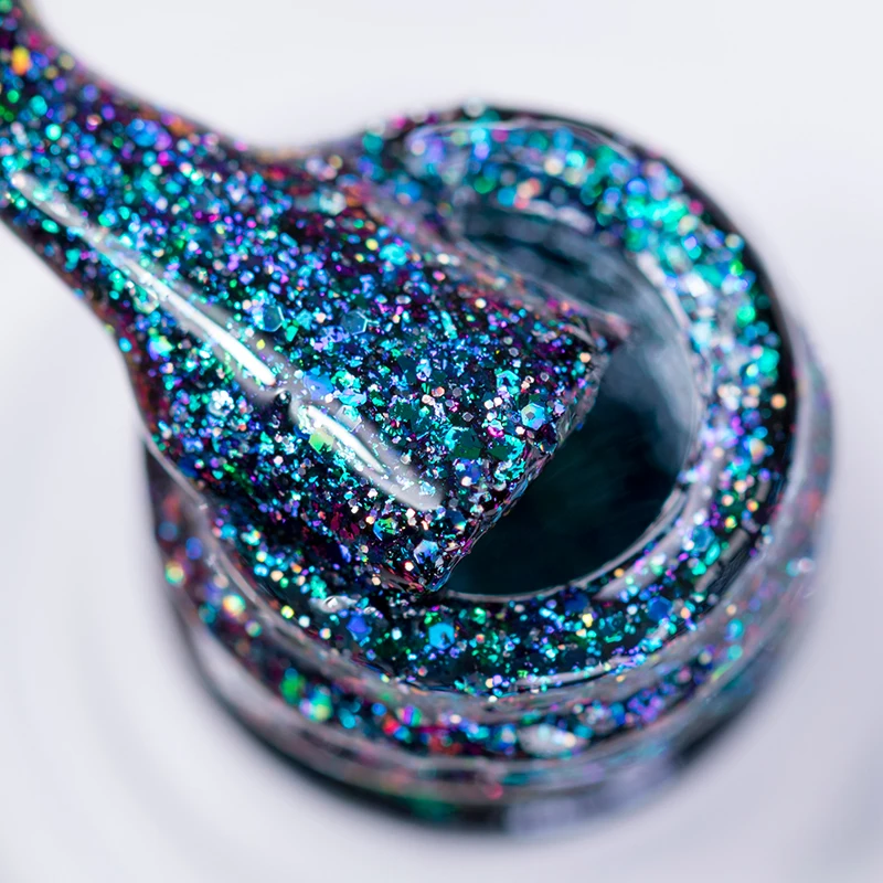 Гель для ногтей BORN PRETTY Peacock 6 мл хамелеон блестящий Платиновый отмачиваемый УФ