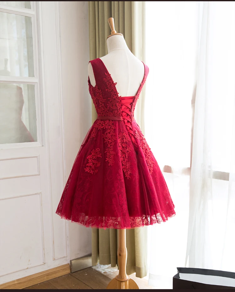 Новинка 2017 коктейльное платье короткое сексуальное принцессы с v образным