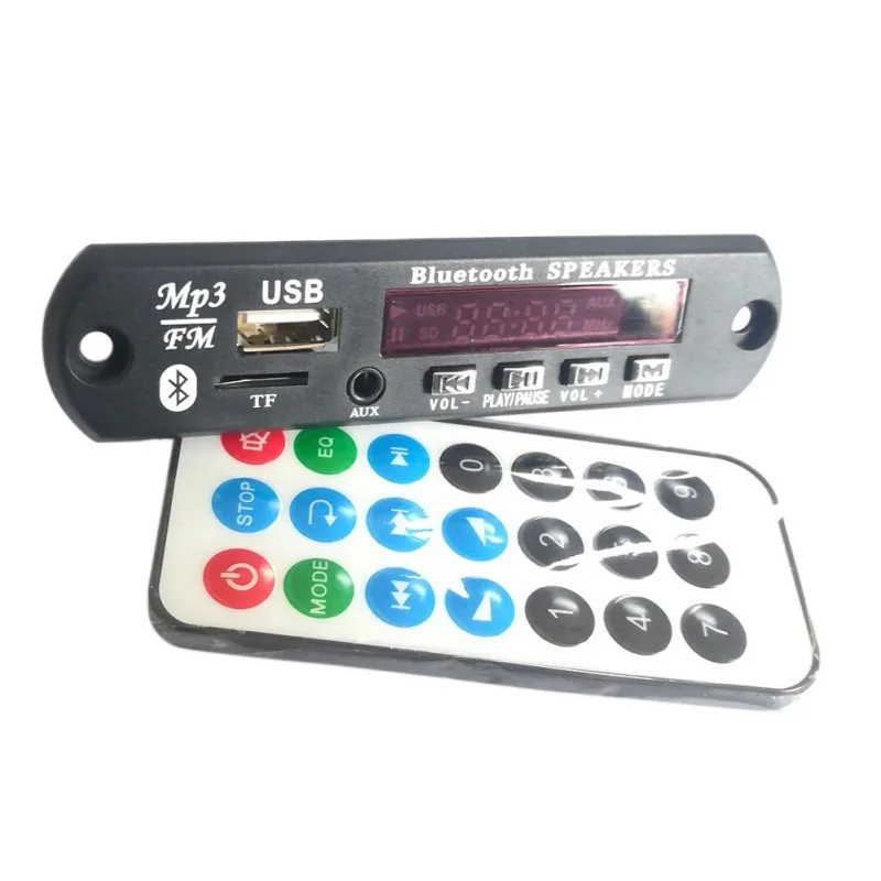 Беспроводной MP3 WMA декодер Bluetooth 5 0 плата аудио модуль USB TF FM радио автомобильный
