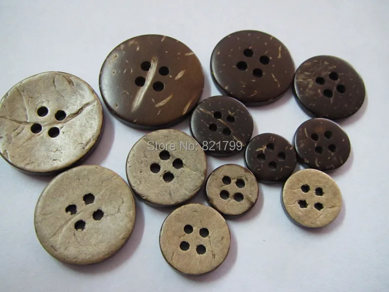 

11.43mm wood button for baby button shirt button natual 4 holes for sweater button