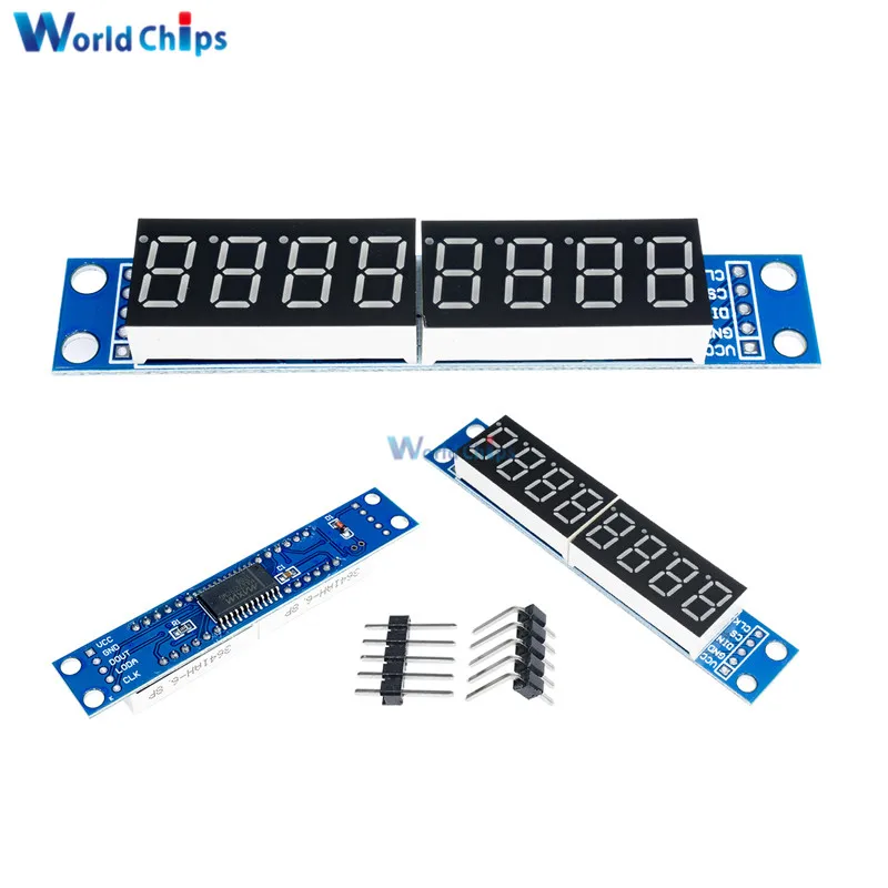 MAX7219 LED Dot Matrix 8 Digit Digital Tube Display Control Module For Arduino 3.3V 5V Microcontroller Serial Driver 7 segment|module 5v|max7219 dot