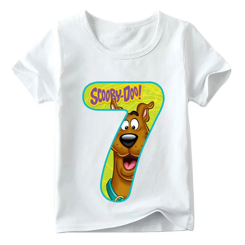2019 футболка для мальчиков и девочек Scooby Doo Number 1 ~ 9th детская забавная Милая детский