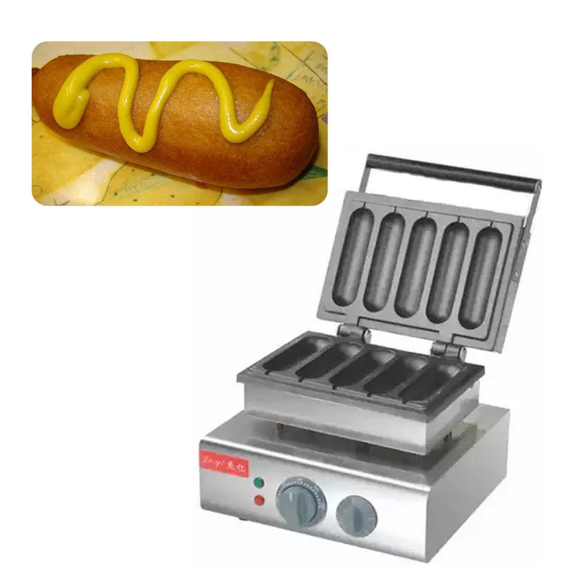 1 шт. гриль Hot Dog машина/нержавеющая сталь 110 В/220 В Электрический 5 сетки хот дог