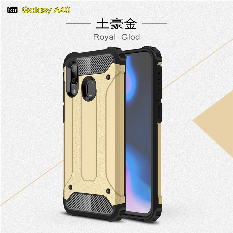 Чехол для samsung Galaxy A40, чехол TPU+ PC, противоударный гибридный защитный чехол, полный чехол для samsung A40, чехол для телефона для samsung A70 A30 A50