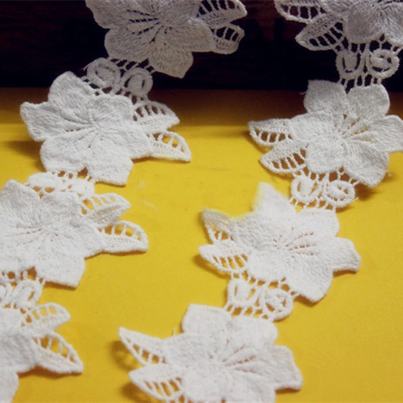 

10 yard 5cm 1.57" wide ivory cotton lace trim ribbon 1025020L4K826