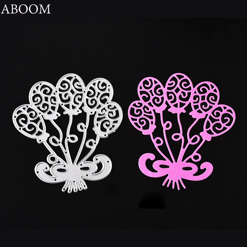 Новинка 1 шт. металлические штампы ABOOM для высечки воздушных шаров скрапбукинга и