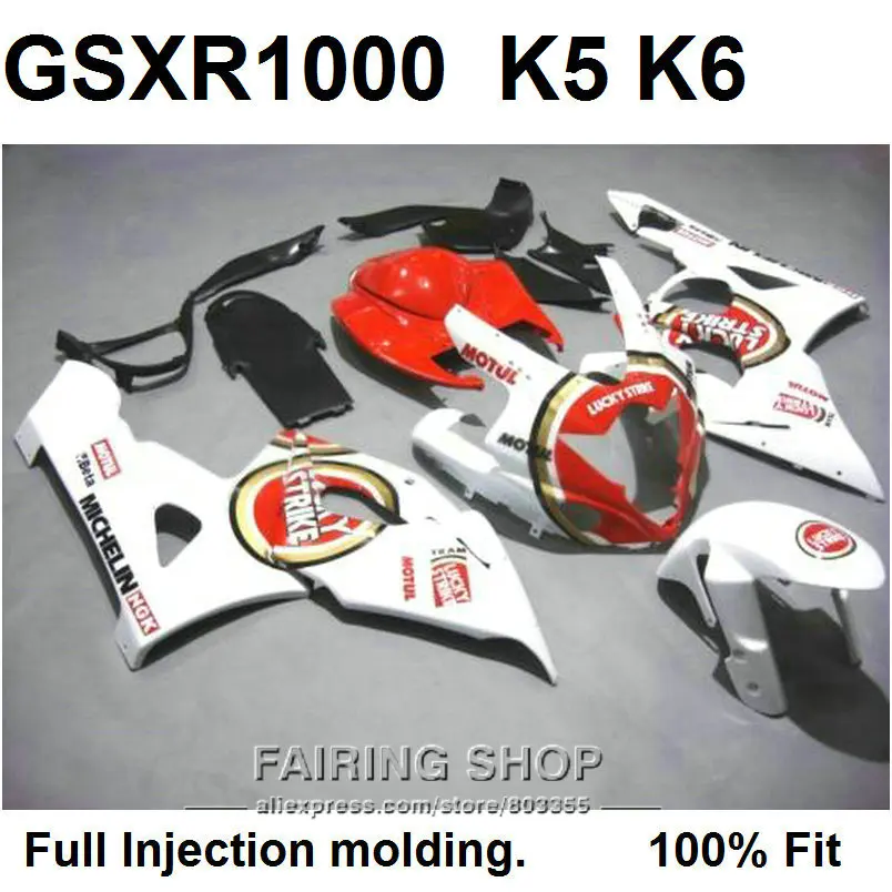 

Набор обтекателей под давлением для Suzuki GSXR1000 05 06, красный, белый, черный, GSXR 1000 2005 2006 WT93
