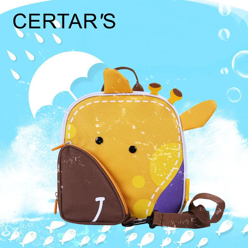 Certar детская Рюкзаки животного желтый олень анти потерял малыша рюкзак ребенка