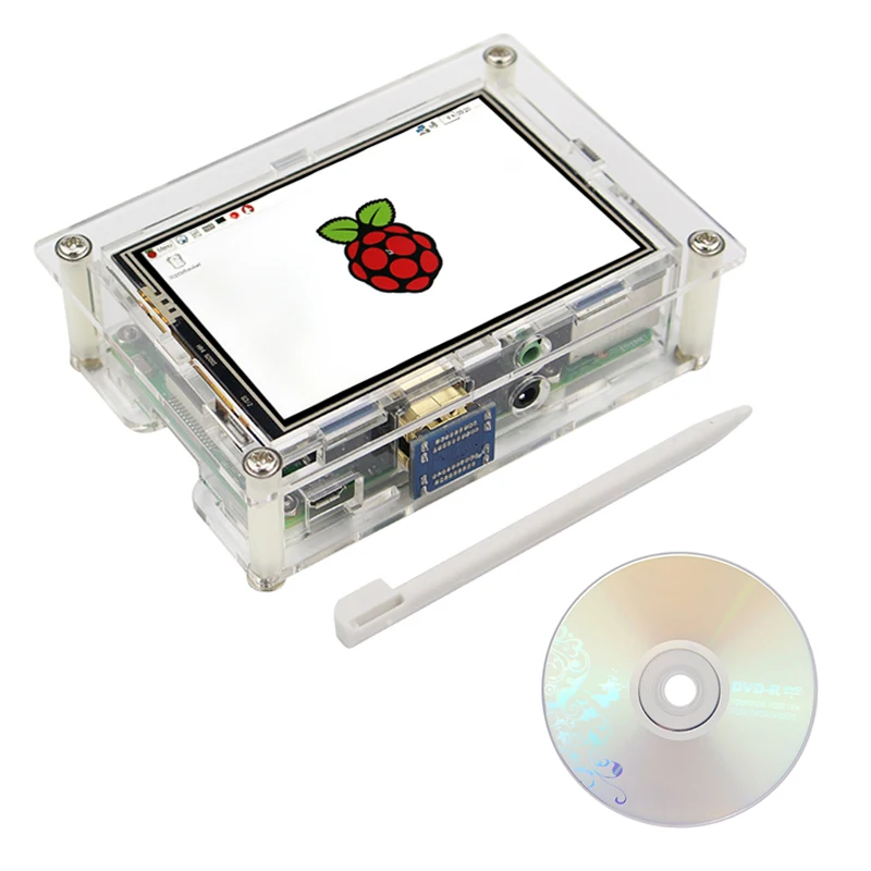 Для Raspberry Pi 5 дюймов чехол для экрана черный белый ЖК-держатель кронштейн для Raspberry Pi 3 Model B Plus 5 дюймов Чехол для дисплея