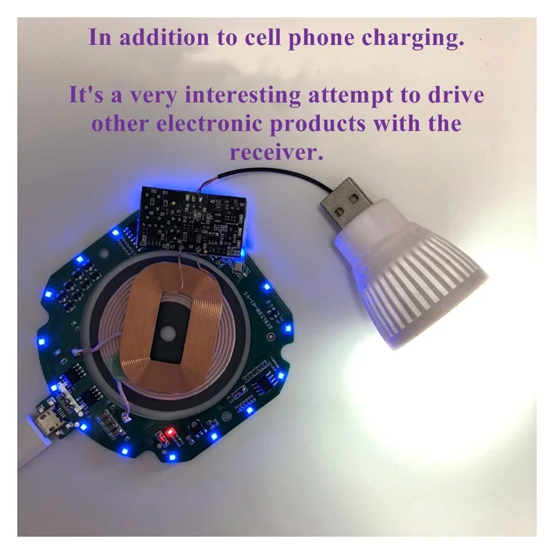 1PCS Ultra-thin Fast Wireless Charger Connector for DIY Transmitting Terminal Modular QI Standard | Обустройство дома