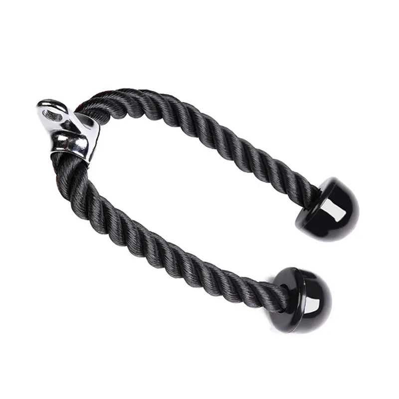 Biceps Drawstring Triceps Commercial Gym Equipment Tricep Adjustable Nylon Rope Push Pull Down Black Bodybuilding A | Спорт и