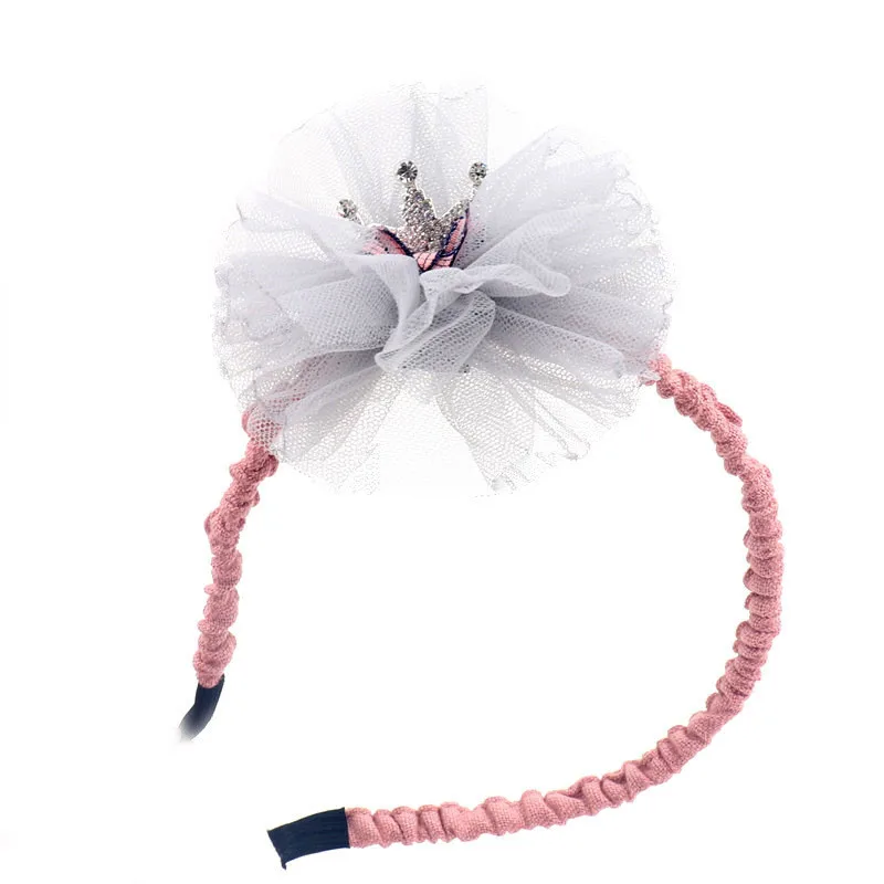 Baby Girls Crown Headband Lace big flower Elastic Princess Hair Band Fashion New Style Children Kids Accessories | Детская одежда и