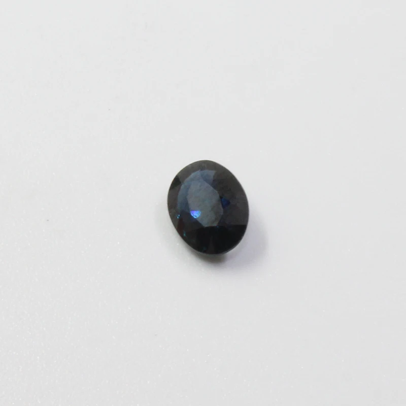 Chinese midnight blue sapphire loose gemstone 0.8 ct 5 mm * 7 real natural sappire for gold jewelry maker | Украшения и