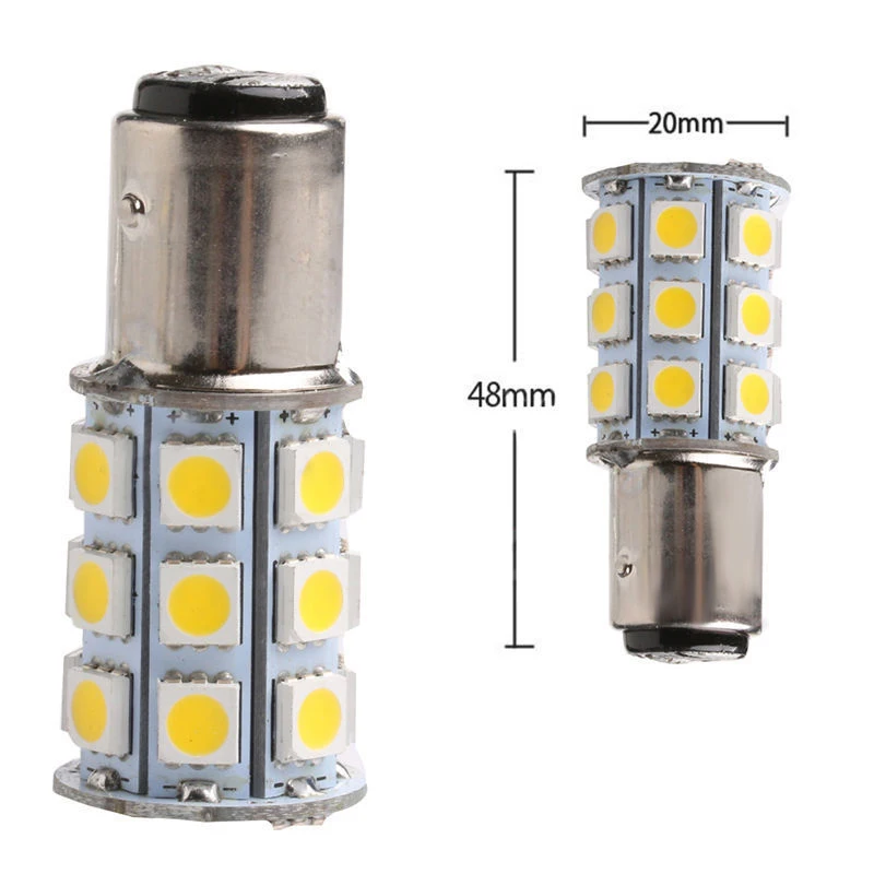 1 шт. новые 1157 BAY15D P21/5 Вт белый 5050 27LED обратный резервный задний тормоз светильник