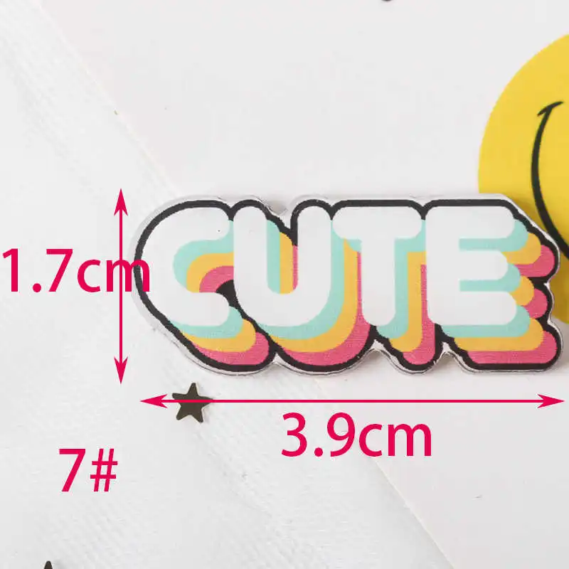 NO7 1 шт. микс конфеты Радуга мультфильм значки на булавке Kawaii значок bacgets на рюкзак значки на одежду акриловые значки Z74 - Цвет: NO7
