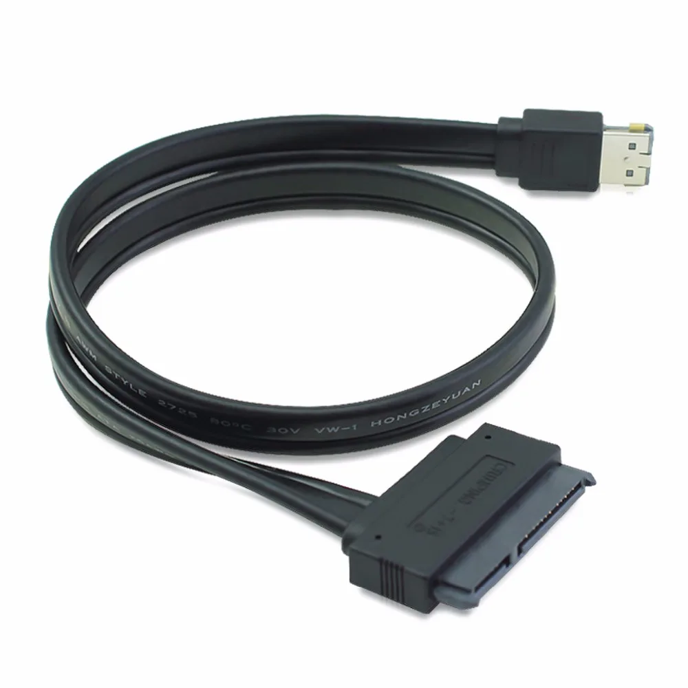 CY Power eSATA USB 2 0 Combo Connector to 5" SATA 22Pin Hard Disk Cable High Quality 50cm | Электроника