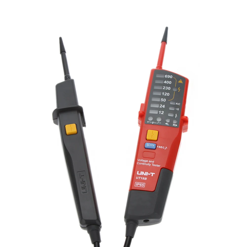 UNI T UT18B вольтметр 690 В AC DC измеритель напряжения водонепроницаемый тест ручка RCD
