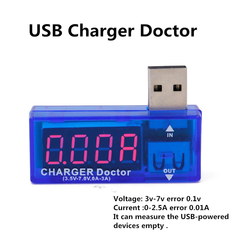 B ЖК-экран мини креативный телефон USB тестер Портативный доктор напряжение измеритель тока мобильное зарядное устройство детектор Скидка 40 - Цвет: B
