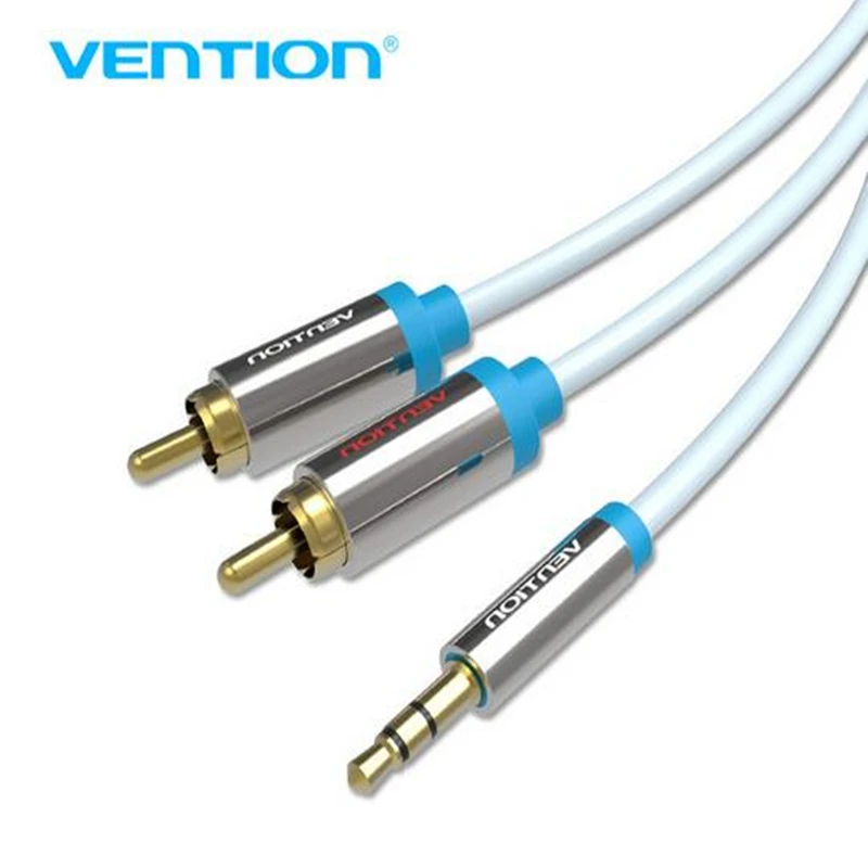 Vention RCA Jack кабель 2RCA штекер 3 5 Мужской Аудио 2 м Aux для Edifer домашний кинотеатр DVD VCD