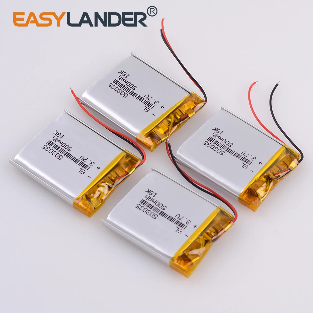 503035 3 7 V 500mAh литий полимерный аккумулятор Li po ion Lipo аккумуляторные батареи для DVD GPS