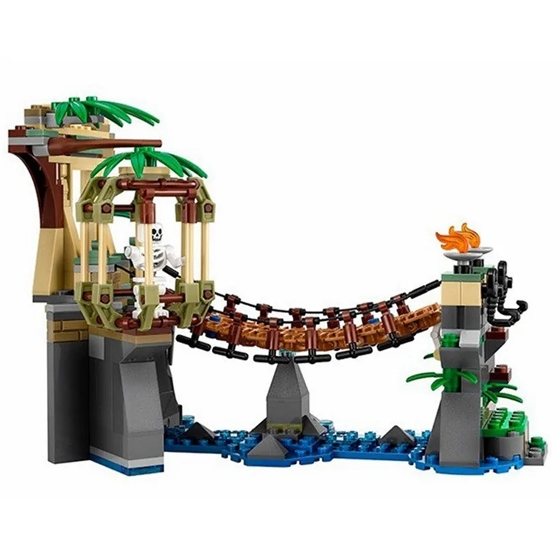 Mailackers 06059 Legoing Ninjago 70608 мастер падает 334 шт. Ninjagoe серии Джунгли дерево мост Джей Кай