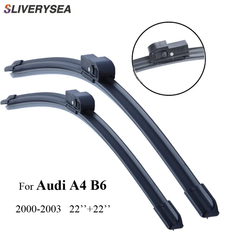SLIVERYSEA передние и задние щетки стеклоочистителя Без Рычага для Audi A4 8E/8H (B6) 2000 2006