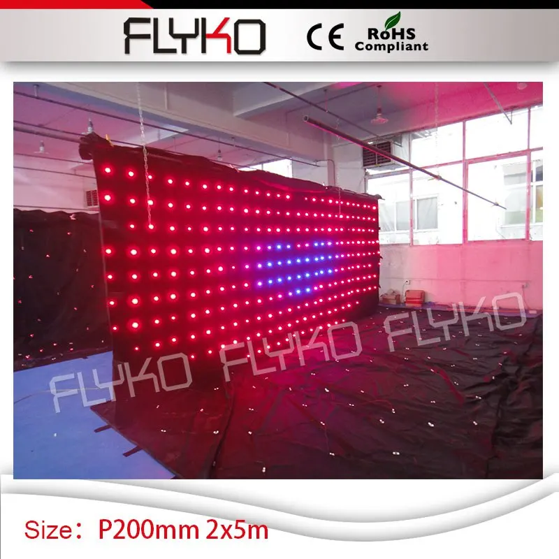 Светодиодное освещение xxx видео экран Рождественский Декор тканевой P20 led занавес