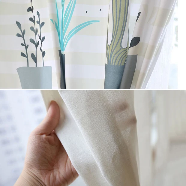 

Draw Grommet Drapery Drape Curtain Nursery Kids Children Room Window Dressing Covering 150 x 180 200 220 240 270cm Cactus White