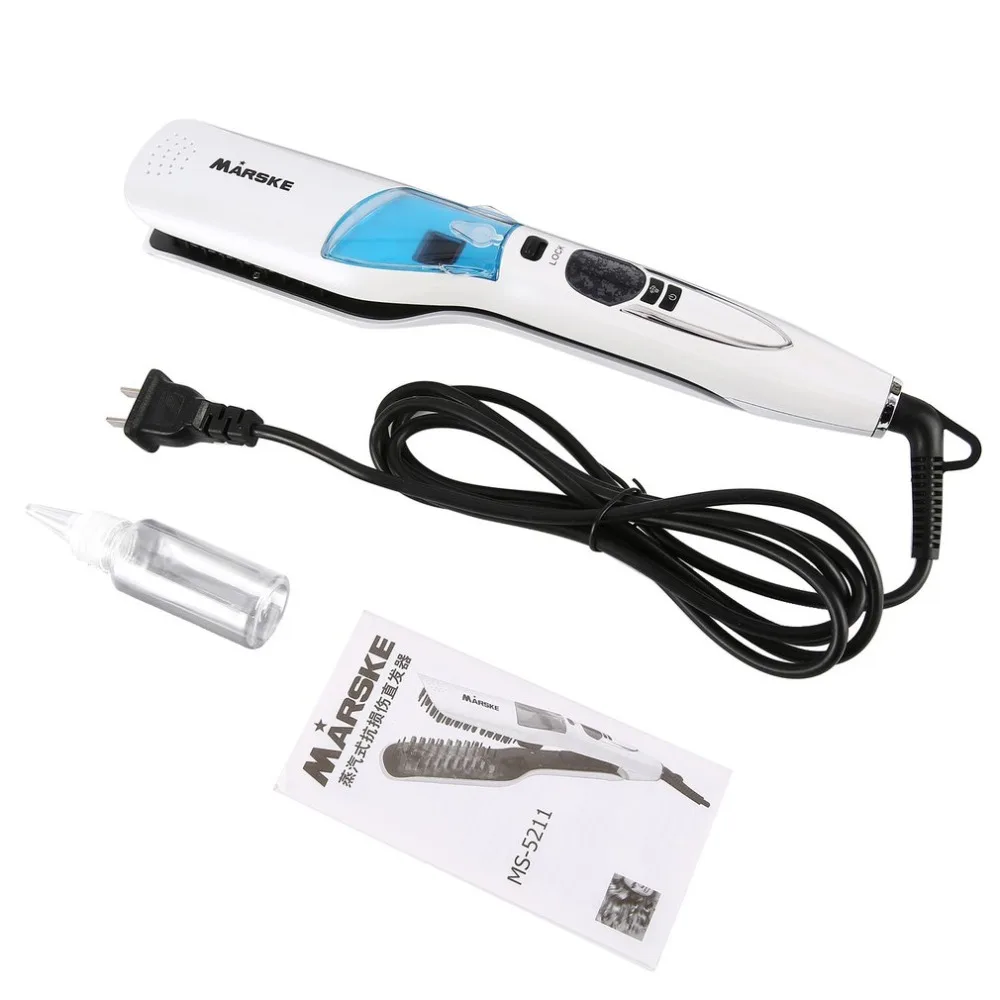 Dry &amp Wet Steam Styler Hair Straightener Mist Spray Straightening Brush Non-damaging Heated Comb Gifts | Красота и здоровье