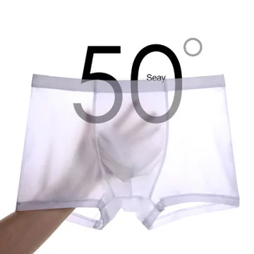 Летнее шелковое Мужское нижнее белье 2019 женские боксеры шорты ультратонкие